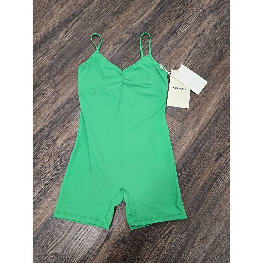 Adanola Women’s Unitard Romper Stamina One Piece Green Size Large NWT Activewear - Picture 3 of 8